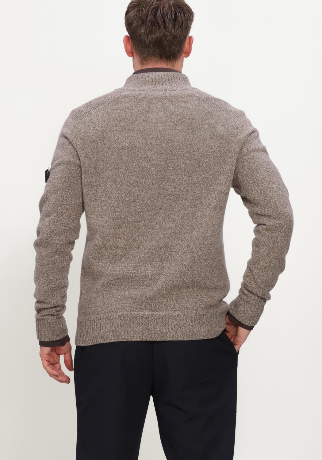 Grijze PEUTEREY Trui BRAILLE GRS 04 - large