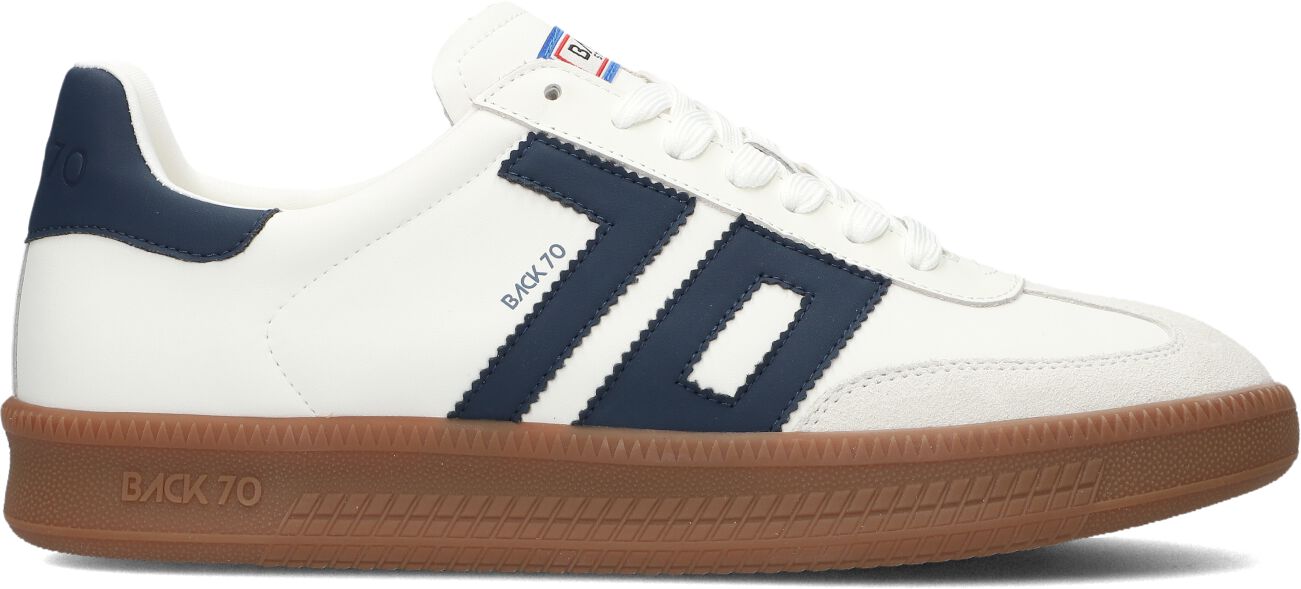 Back70 Lage Sneakers Heren Double, Maat: 42, Materiaal: Leer, Kleur: Wit afbeelding 1