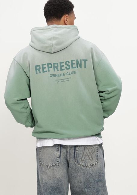 Groene REPRESENT Sweater OWNERS CLUB HOODIE - large