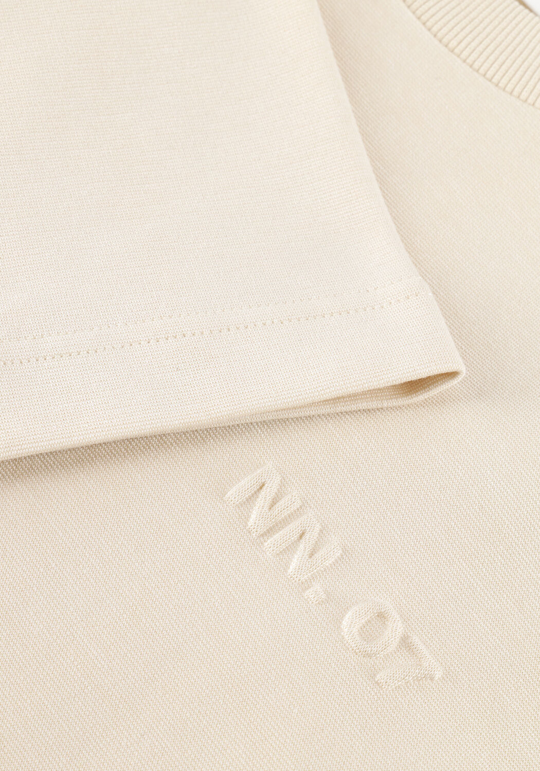 Beige NN.07 T-shirt NAT SS LOGO TEE 3457 - large