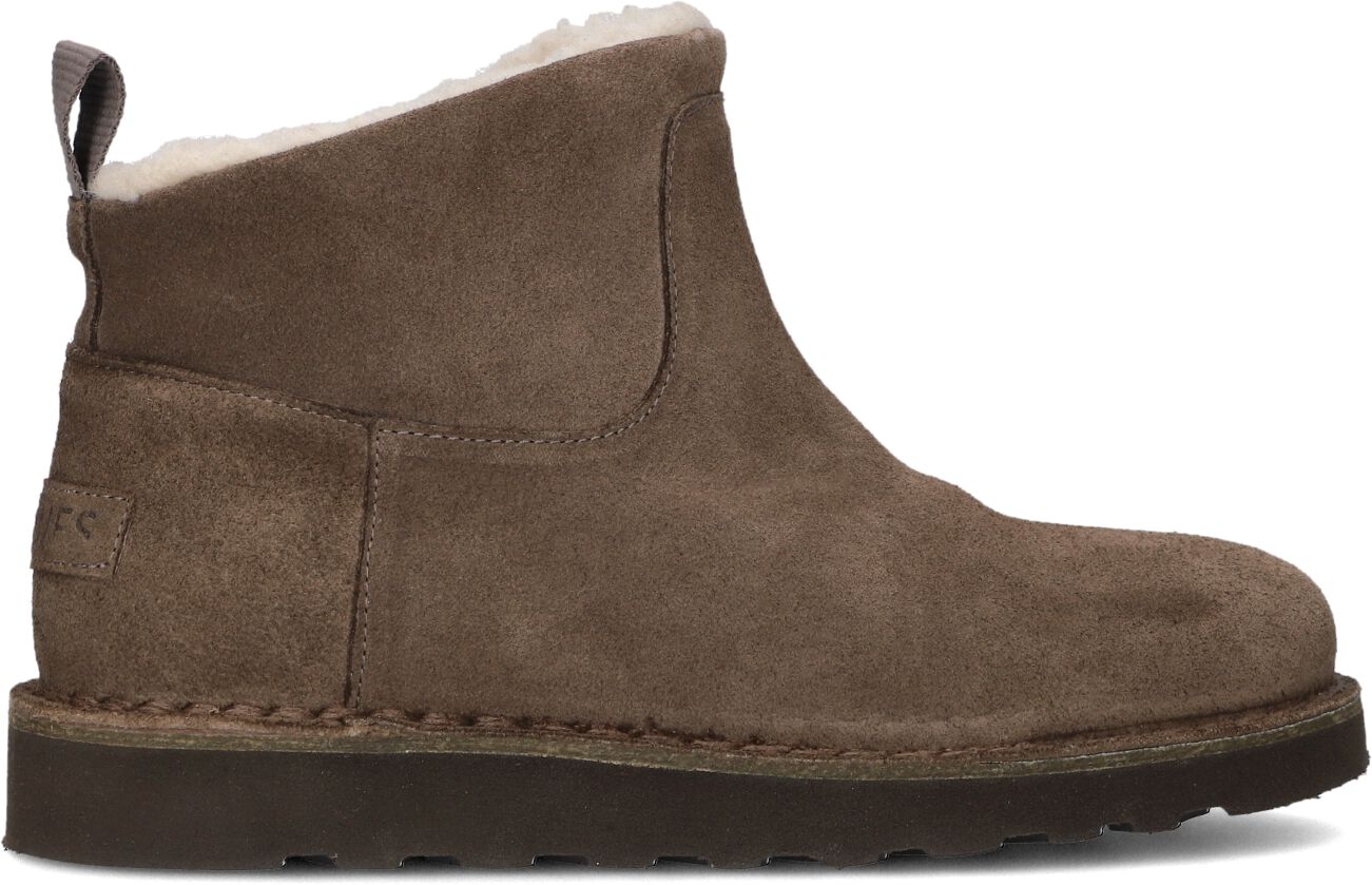 Shabbies Enkelboots Dames Palissa, Maat: 37, Materiaal: Suède, Kleur: Bruin