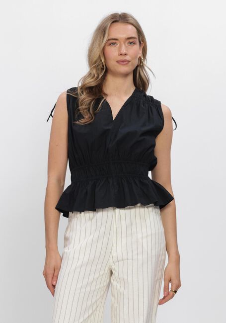 Zwarte SECOND FEMALE Tops & T-shirts CARPI TOP - large