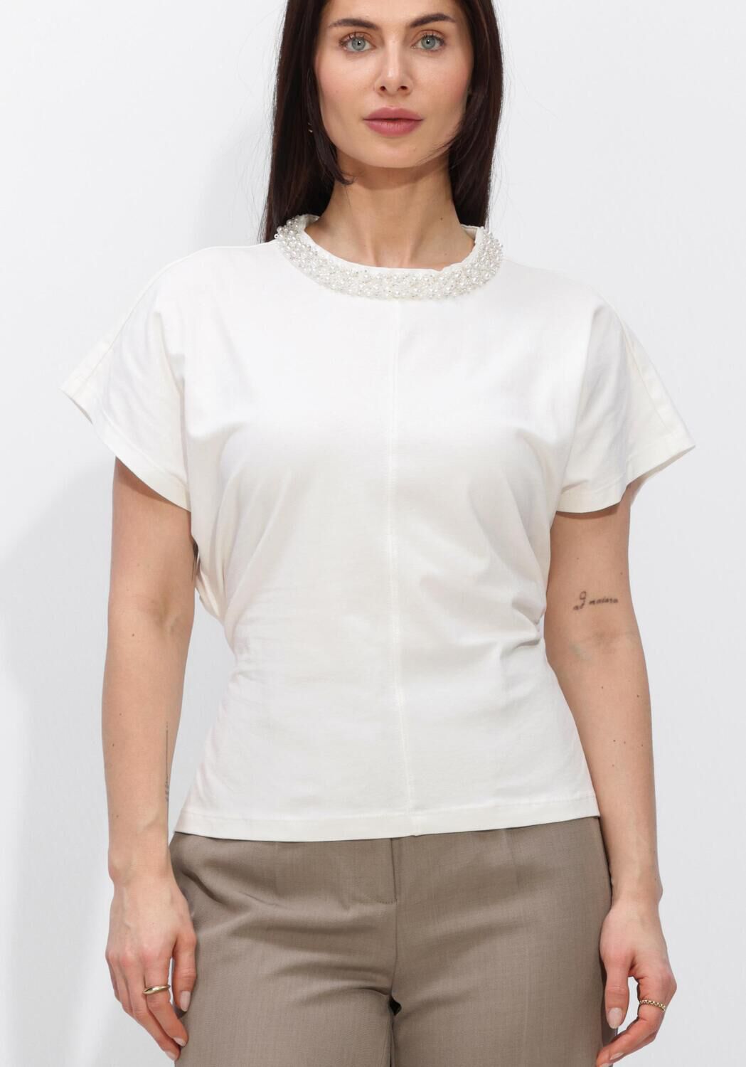 Bruuns Bazaar Top Dames Alnusbbverena Blouse, Maat: L, Kleur: Gebroken wit afbeelding 1