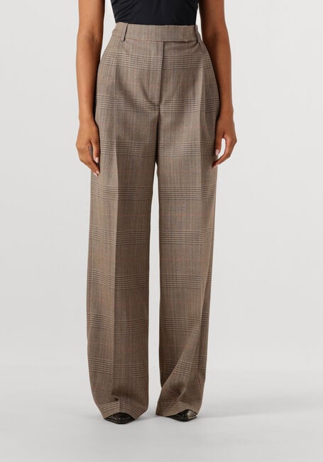 Bruine ROHE Pantalon MID-WAIST TAILORED TROUSERS - large