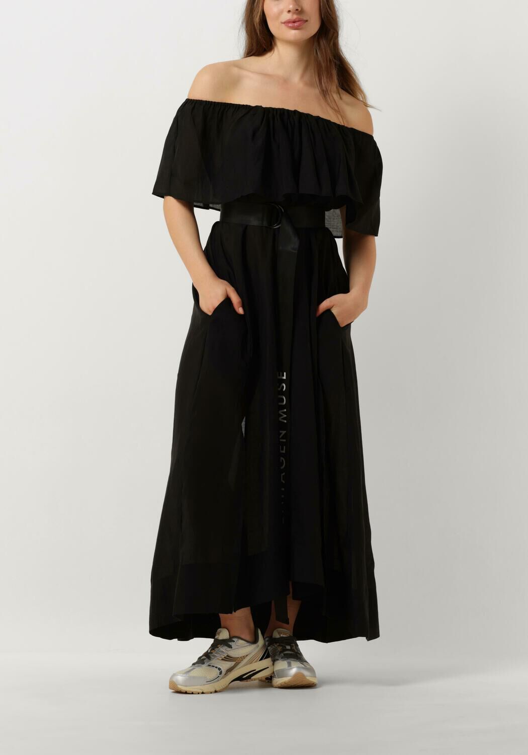 Zwarte COPENHAGEN MUSE Midi jurk CMMOLLY DRESS Assem