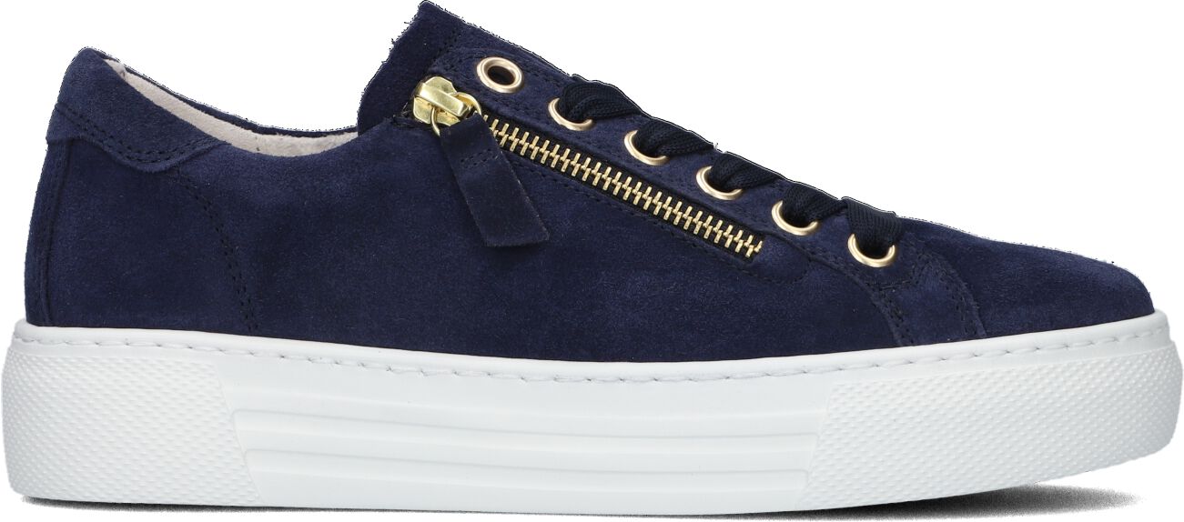 Gabor Lage Sneakers Dames 465, Maat: 42,5, Materiaal: Suède, Kleur: Blauw