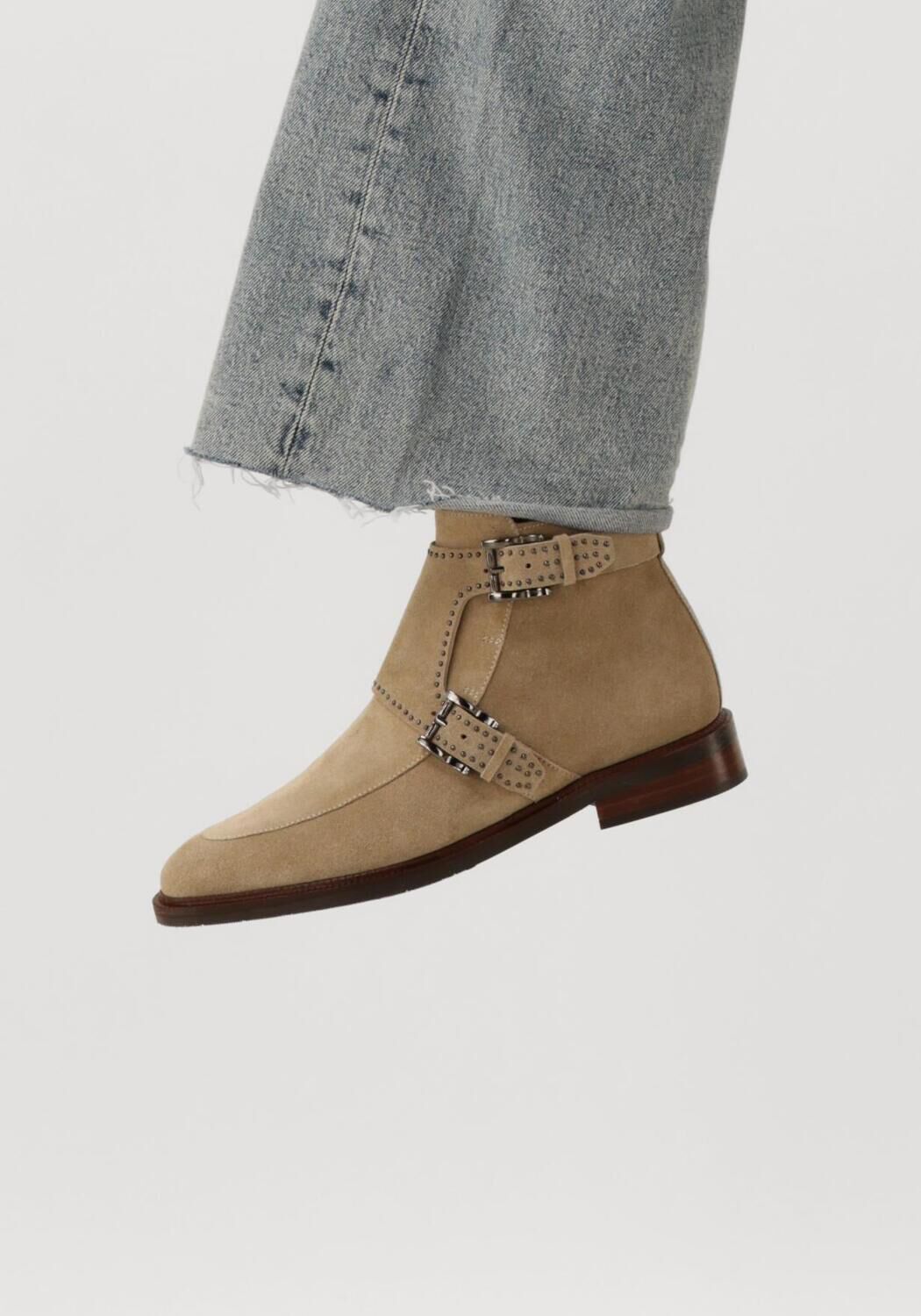 Beige PERTINI Enkellaarsjes 13476 Assem
