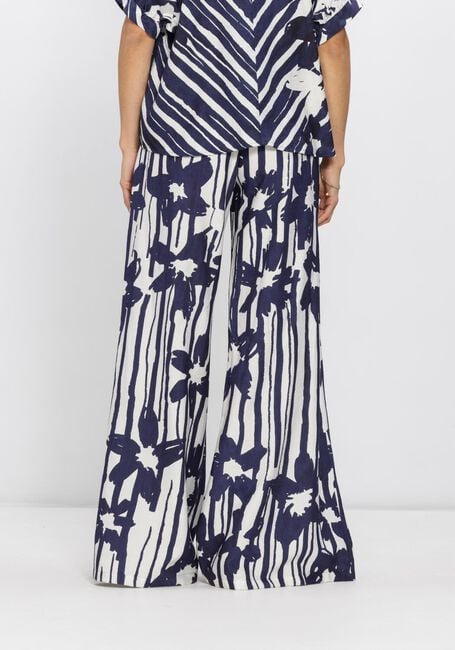 Blauwe CAROLINE BISS Wijde broek 1574 - large