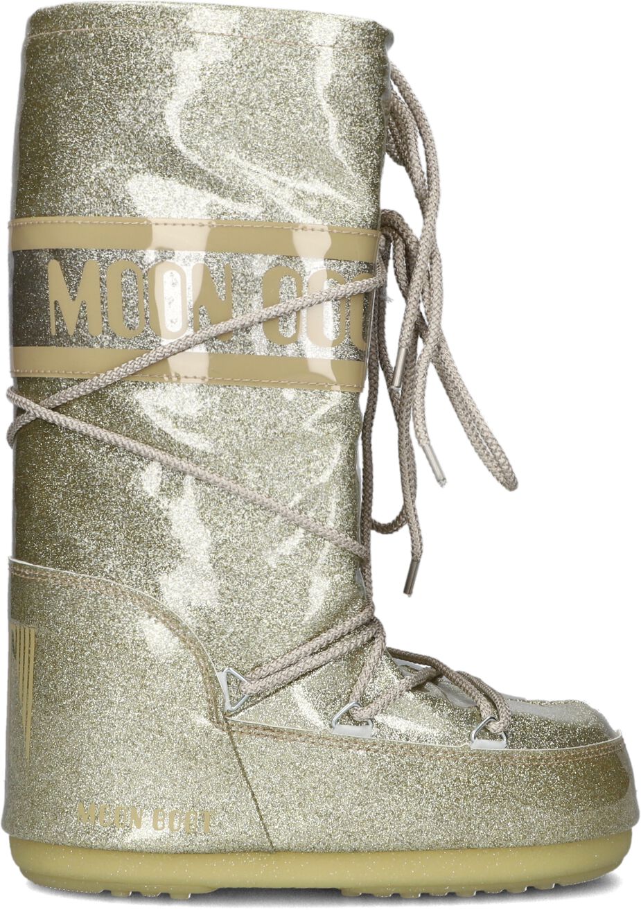 Moon Boot Snowboots Dames Mb Icon Glitter, Maat: 35, Materiaal: Textiel, Kleur: Goud