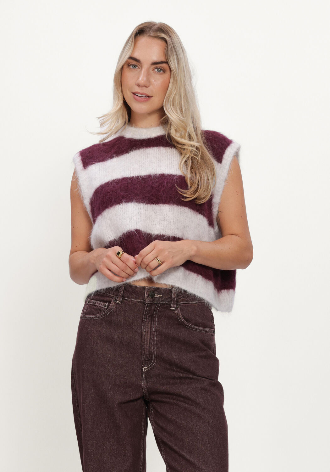 Bordeaux AMERICAN VINTAGE Trui NIBY - large