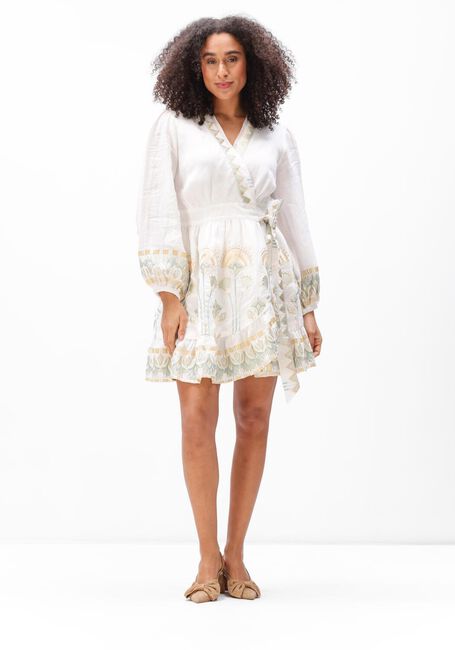 Witte GREEK ARCHAIC KORI Mini jurk S6K-4073174 - large