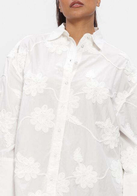 Witte ROTATE Blouses FLOWER OVERSIZED SHIRT - large