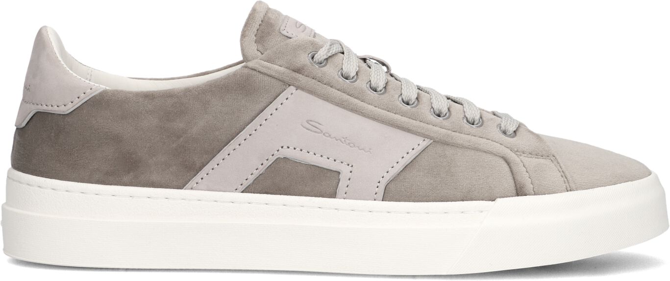 Santoni Lage Sneakers Heren Gloria 21920, Maat: 41, Materiaal: Suède, Kleur: Taupe
