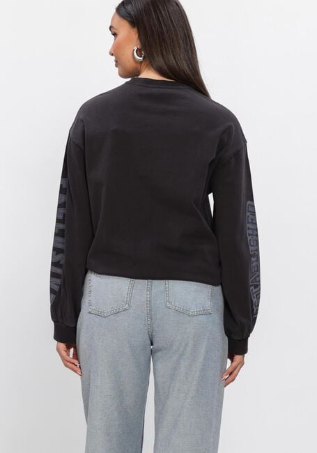 Zwarte ALIX THE LABEL Top LADIES KNITTED LABEL CLUB LONGSLEEVE T-SHIRT - large