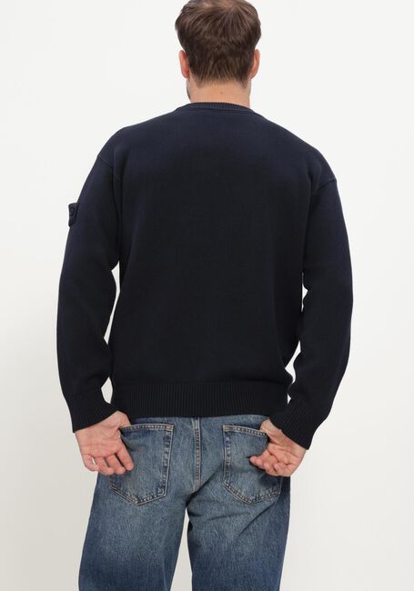 Donkerblauwe STONE ISLAND Trui CREW NECK S00FA - large