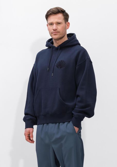 Donkerblauwe NEW AMSTERDAM SURF ASSOCIATION Sweater CHOP HOODIE - large