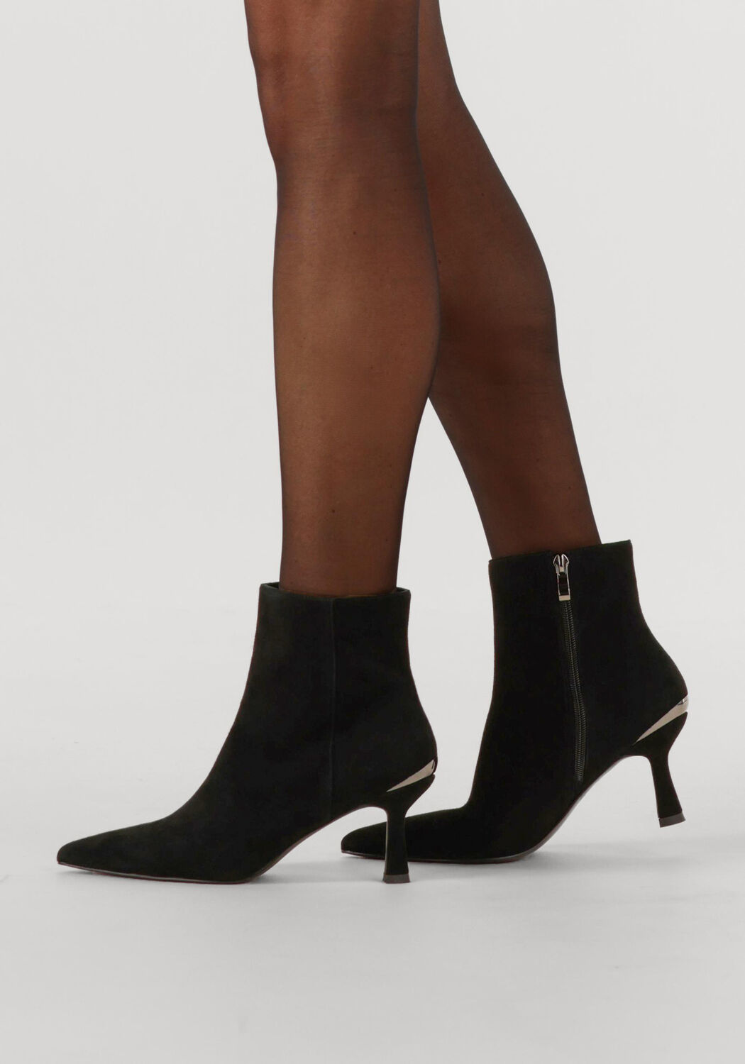 Zwarte STEFANO LAURAN Enkellaarsjes BOTIN - large