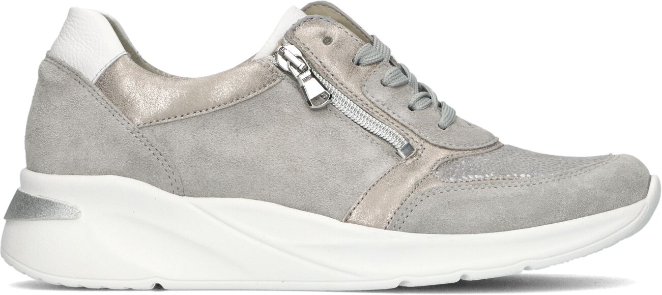 Waldläufer Lage Sneakers Dames 715h02, Maat: 37,5, Materiaal: Leer, Kleur: Grijs