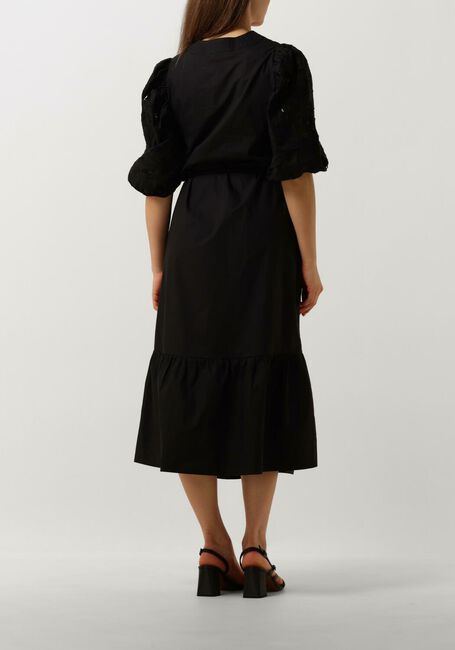 Zwarte SCARLETT POPPIES Midi jurk ISTANBUL - large