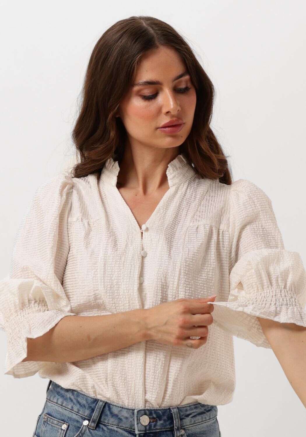 Co'Couture Blouse Dames Cassandra Blouse, Maat: L, Kleur: Wit