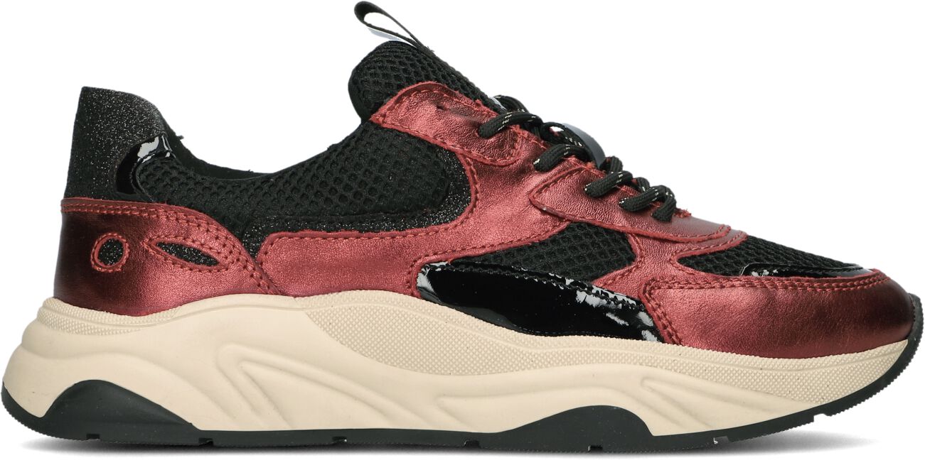 Lina Locchi Lage Sneakers Dames L1346, Maat: 37, Materiaal: Leer, Kleur: Rood