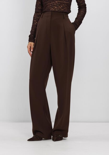 Bruine DANTE6 Wijde broek CHAD PLEATED PANTS - large