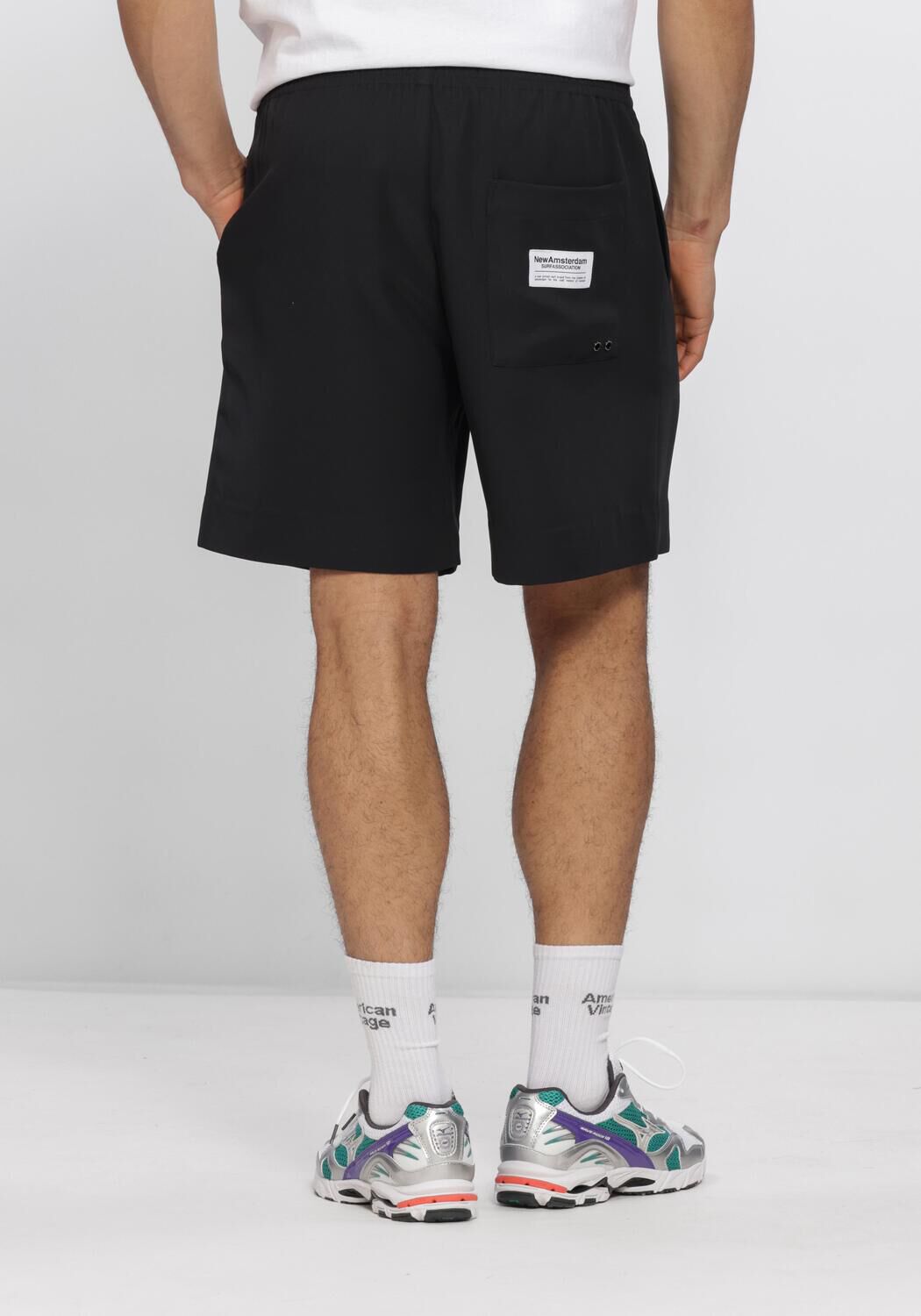 Zwarte NEW AMSTERDAM SURF ASSOCIATION Korte broek WORK SHORTS - large