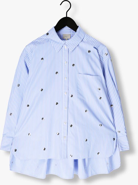 Blauwe DANTE6 Blouses QUE OVERSIZED STRIPE SHIRT Blauwe DANTE6 Blouses QUE OVERSIZED STRIPE SHIRT - large