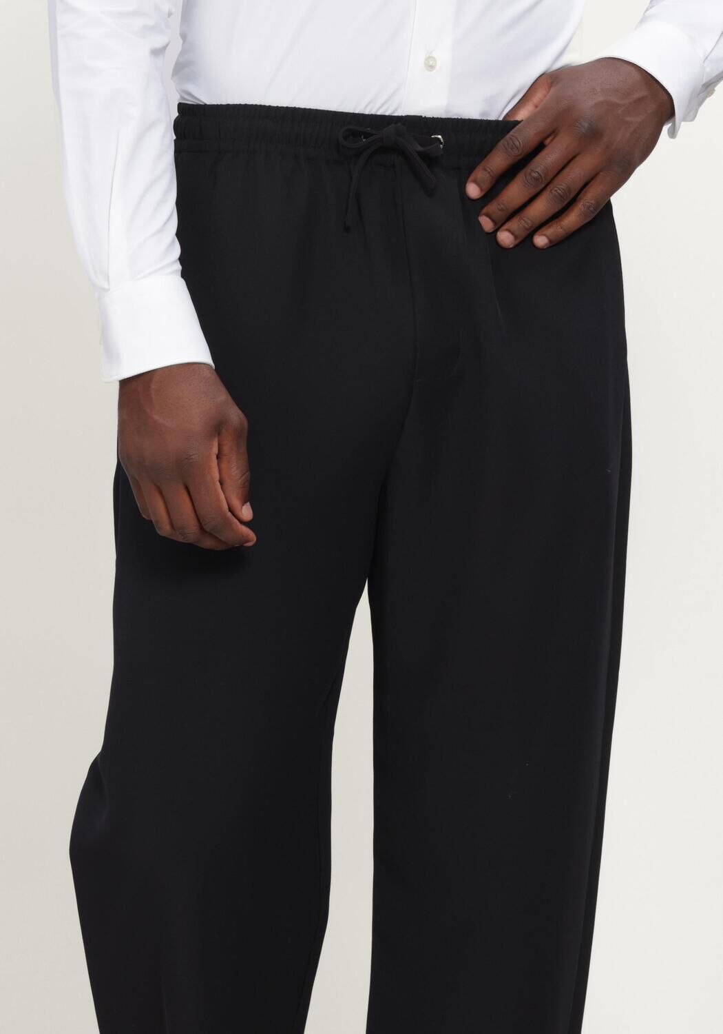 Zwarte NEW AMSTERDAM SURF ASSOCIATION Wijde broek WORK TROUSERS - large