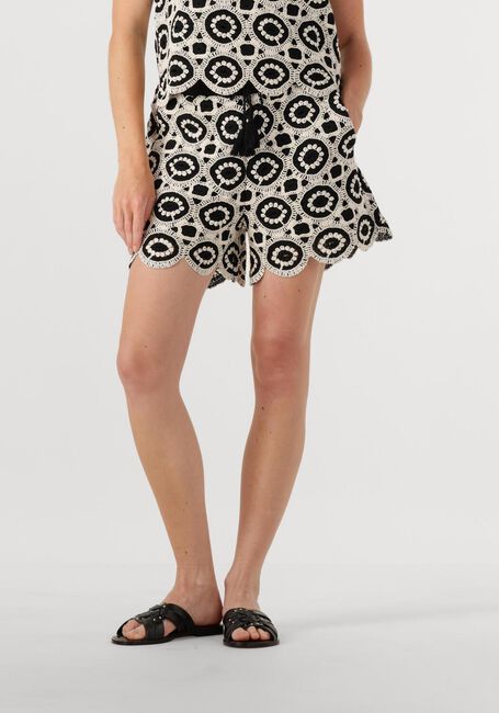 Witte SUMMUM Korte broek WIDE LEG SHORTS CROCHET JERSEY - large