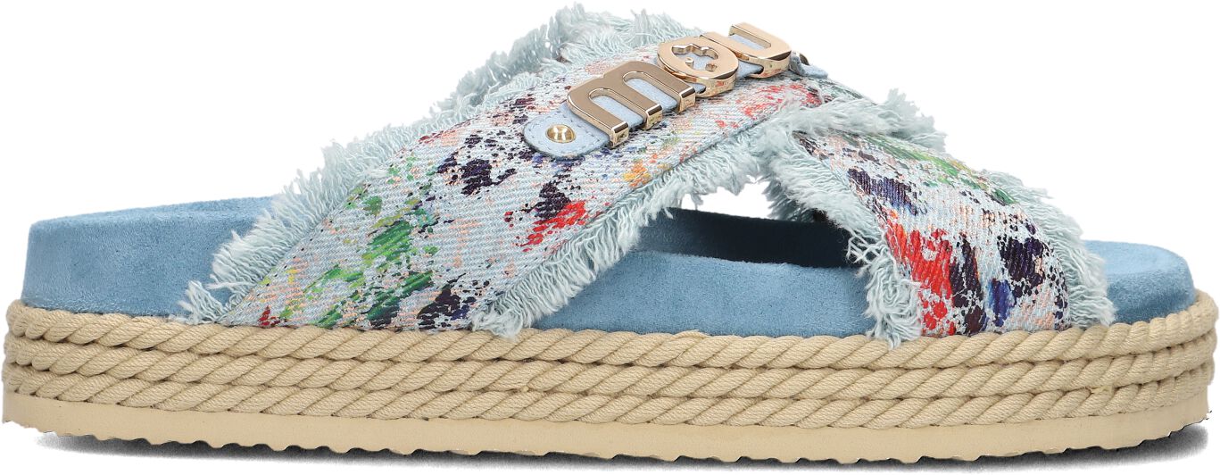 Mou Slippers
Dames Mu.sw451006k, Maat: 39, Materiaal: Textiel, Kleur: Blauw