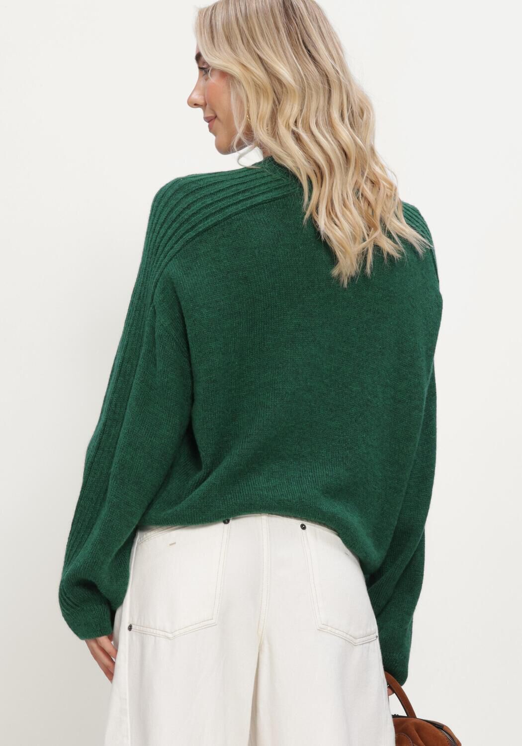 Groene ALIX THE LABEL Truien/vesten LADIES KNITTED THE LABEL PULLOVER - large
