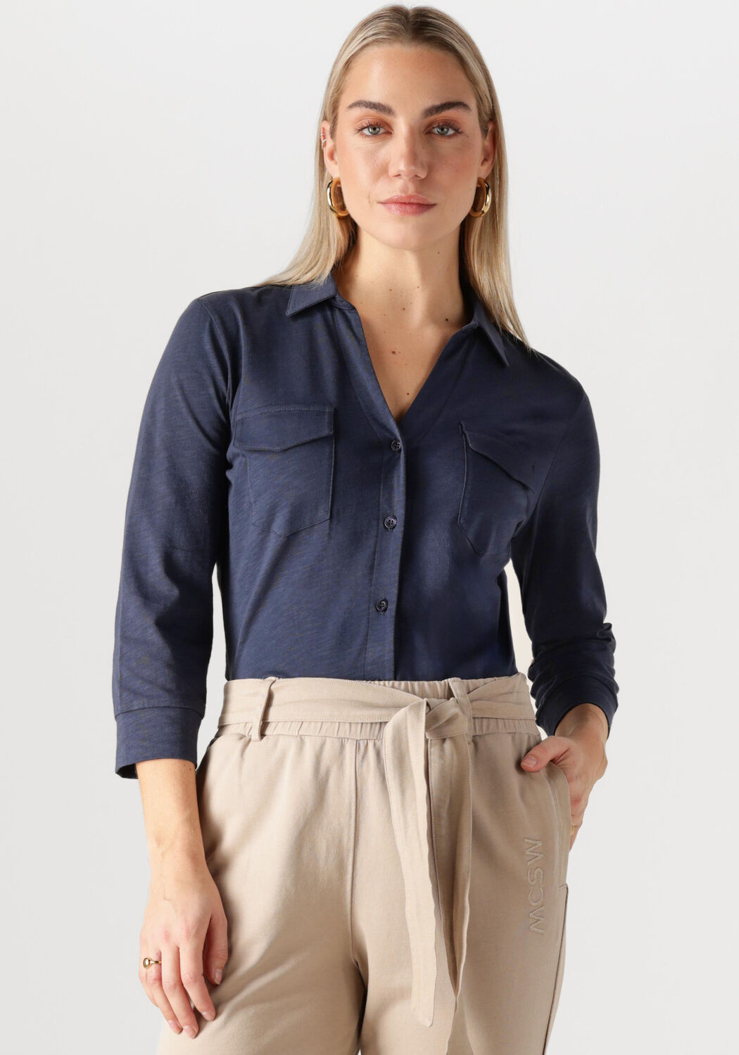 Moscow Blouse Dames 71-04-twilight-3, Maat: XS, Kleur: Donkerblauw afbeelding