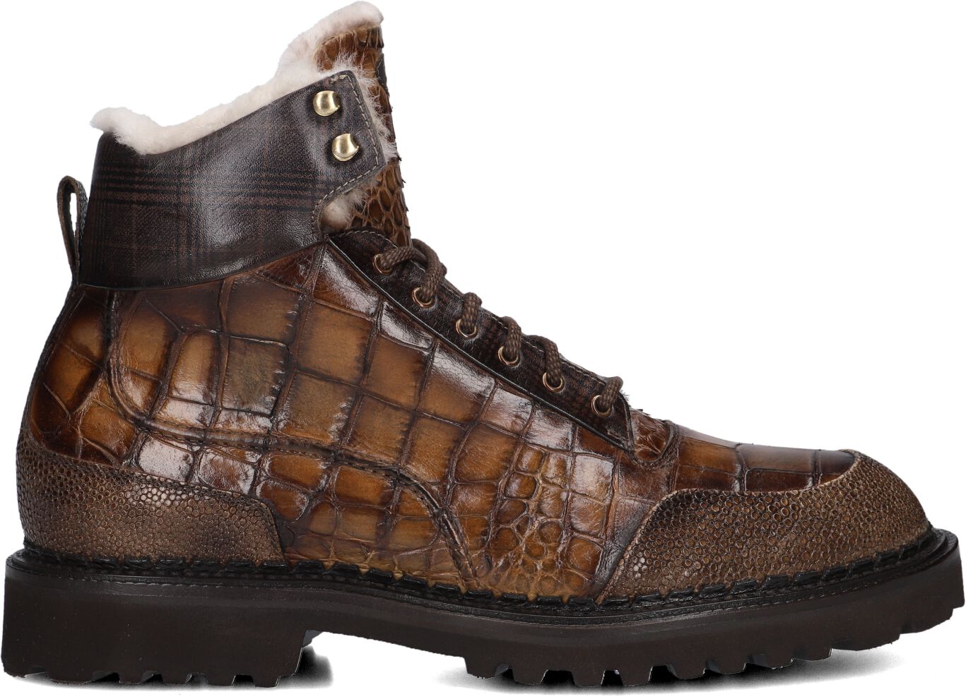 Harris Veterboots Heren 0714, Maat: 39, Materiaal: Leer, Kleur: Bruin