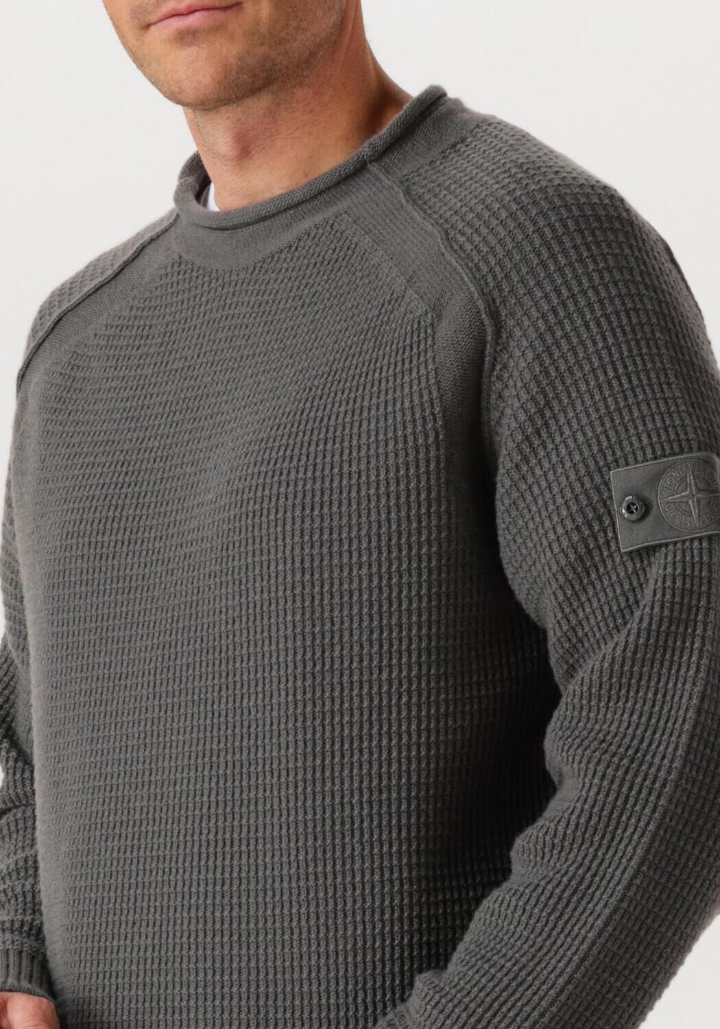 Donkergrijze STONE ISLAND Trui CREW NECK - large