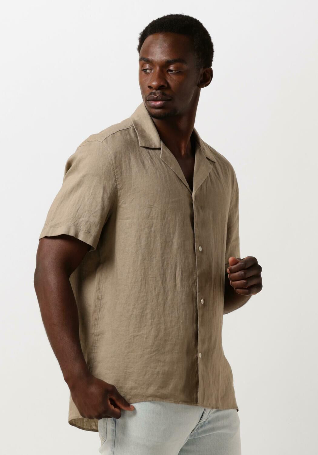 Drykorn Casual Overhemd Heren Bijan_2 126004, Maat: L, Kleur: Beige