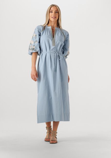Lichtblauwe AIMEE THE LABEL Maxi jurk MIRANDA - large