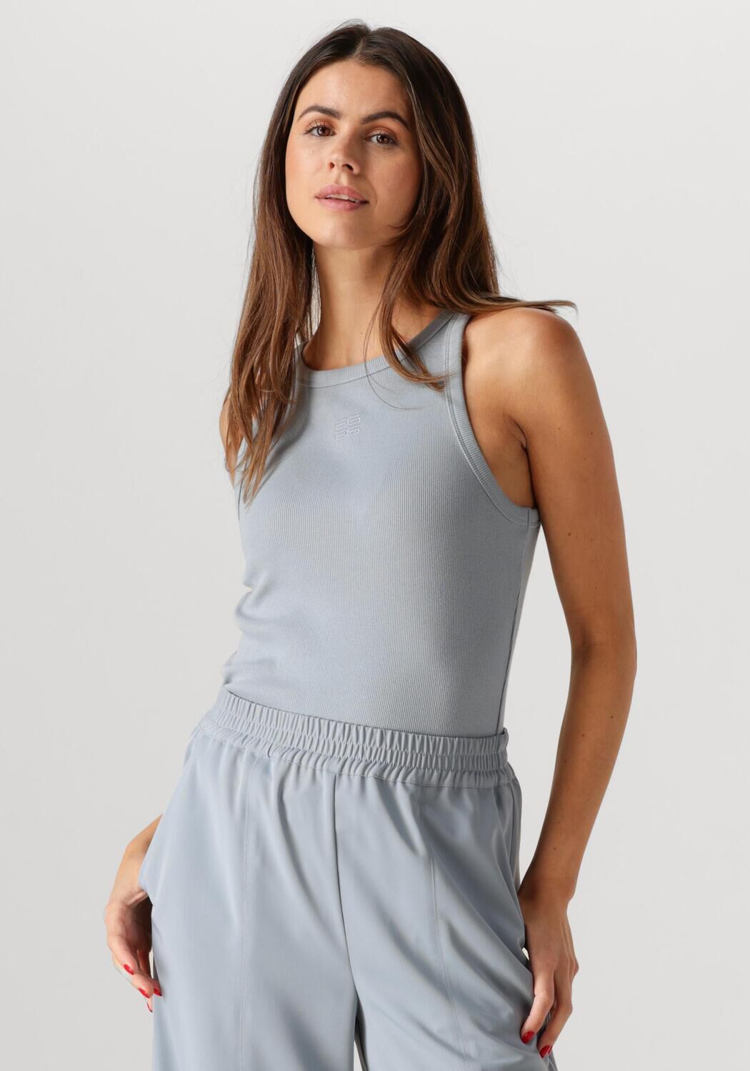 Gestuz Top Dames Gzdrew Logo Tank 2.0, Maat: M, Kleur: Grijs afbeelding 1