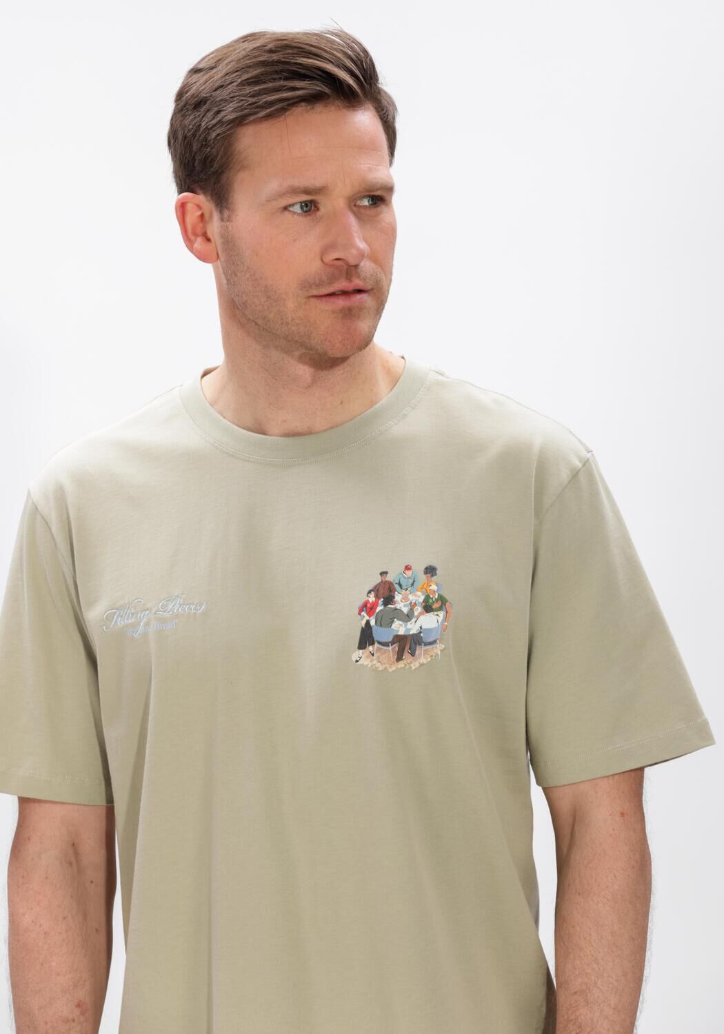 Beige FILLING PIECES T-shirt T-SHIRT SUPPER - large