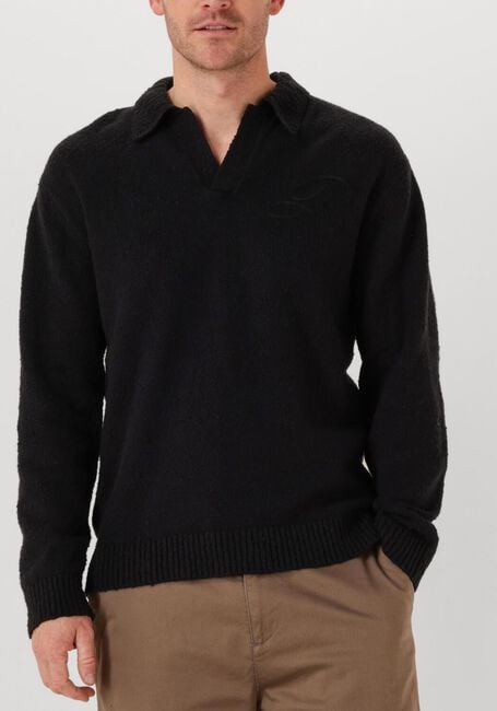 Zwarte REPRESENT Polo KNITTED POLO - large