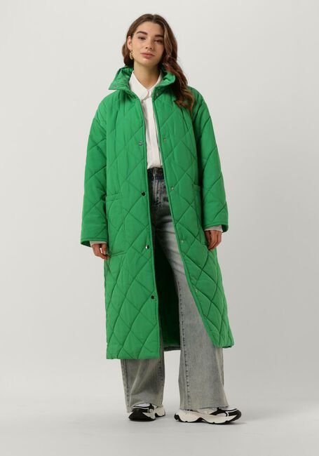 Groene STAND STUDIO Gewatteerde jas SAGE COAT - large