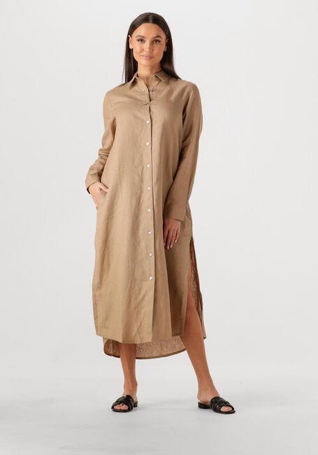 Beige RESORT FINEST Maxi jurk SHIRT DRESS - large