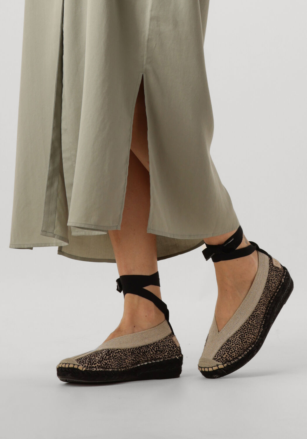 Zwarte SHABBIES Espadrilles PALMA KIMONO - large