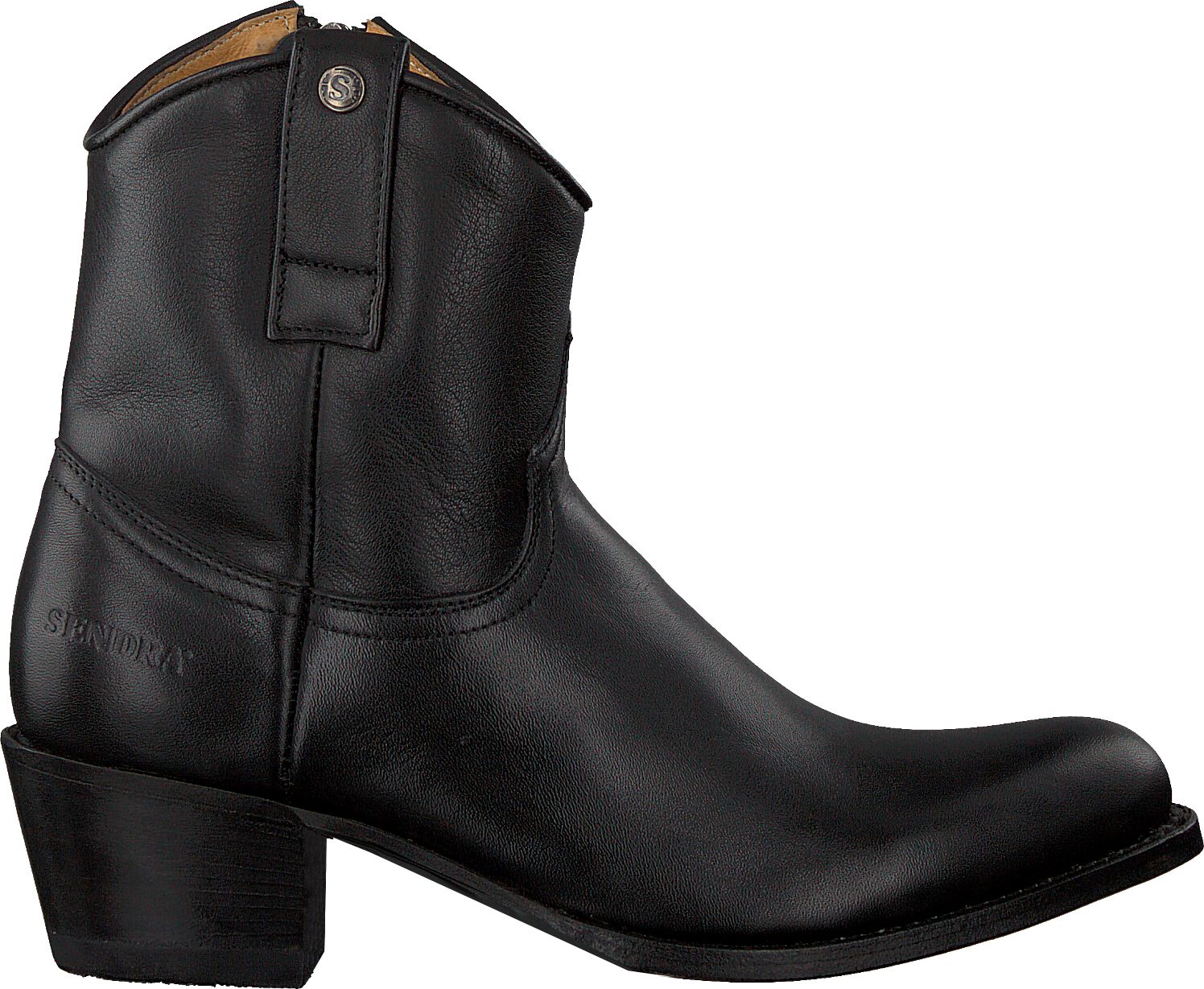 Sendra Enkellaarsjes
Dames 16751, Maat: 37, Materiaal: Leer, Kleur: Zwart