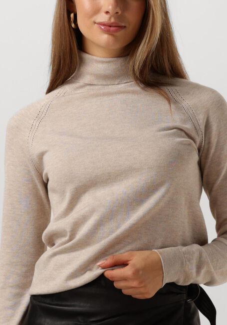 Beige SUMMUM Coltrui TURTLE NECK SWEATER SOFT VISCOSE POLYAMIDE KNIT - large