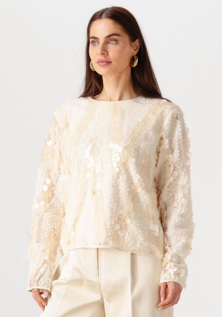 Creme SECOND FEMALE Blouses GLIMMER BLOUSE - large