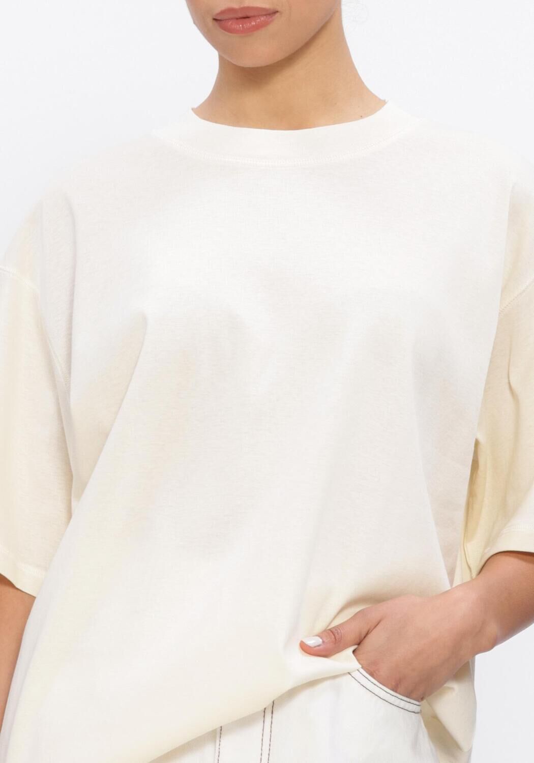 Witte HERSKIND Tops & T-shirts EMILY DENIM SHORTS - large