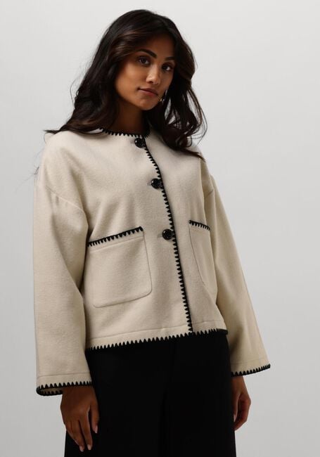 Ecru RUBY TUESDAY Jack ISAC JACKET WITH HAND EMBROIDERY - large