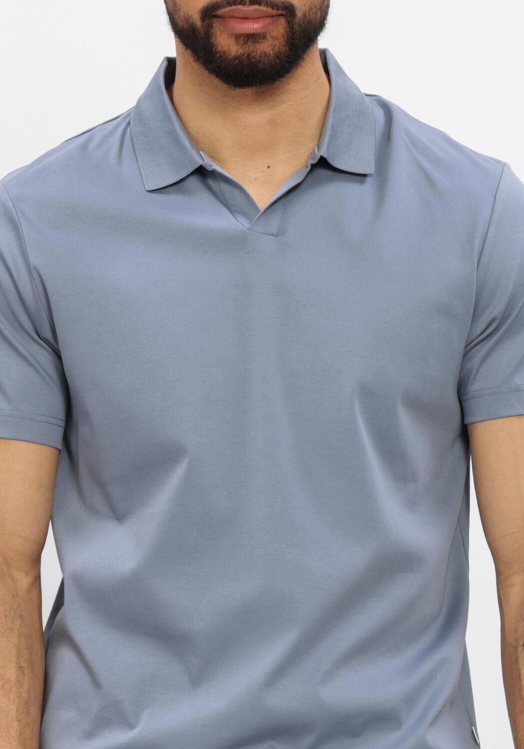 Lichtblauwe NN.07 Polo PAUL SS POLO 3525 - large