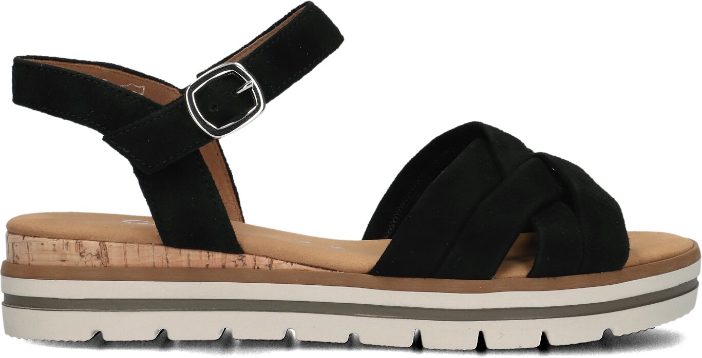 Gabor Sandalen
Dames 083.3, Maat: 38,5, Materiaal: Suède, Kleur: Zwart